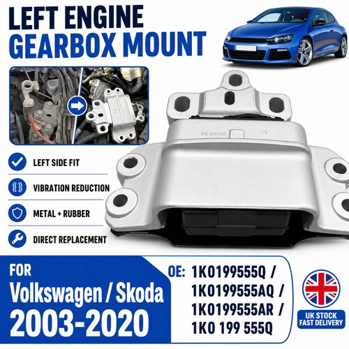 Left side engine gearbox - left, mount